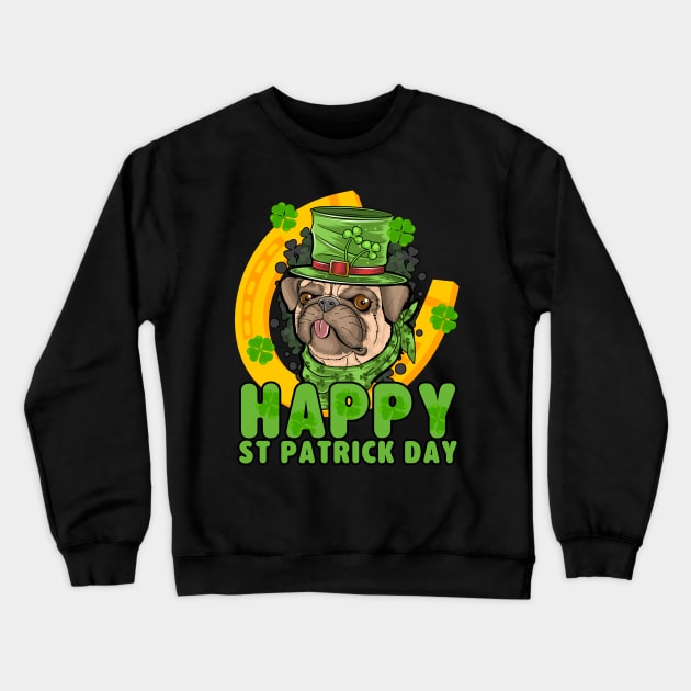 Happy st patrick day Crewneck Sweatshirt by malkoala